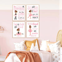 Christian Poster and Prints Bible Verse Wall Art - The Little Big Store