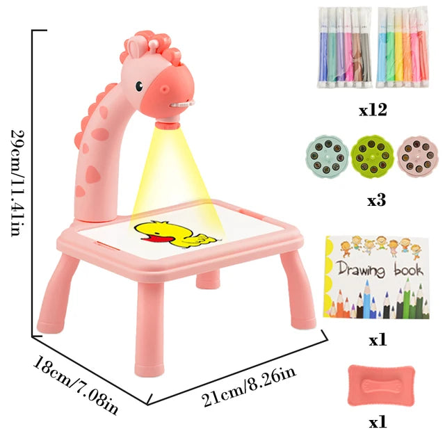 Sparkle & Create: LED Projector Painting Desk - Fun Learning for kids - The Little Big Store