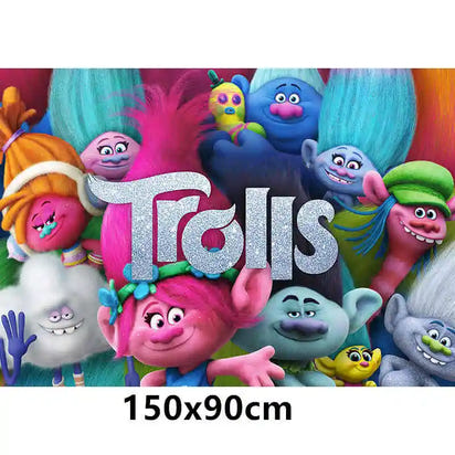 Troll-tastic Party Delight: Princess Balloon Decoration Set for Magical Birthdays! - The Little Big Store