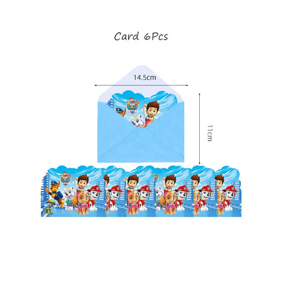 Paw Patrol Extravaganza: Anime Birthday Party Decorations with Tableware – Children's Favorite Toys and Accessories, Perfect for Paw-some Celebrations! - The Little Big Store