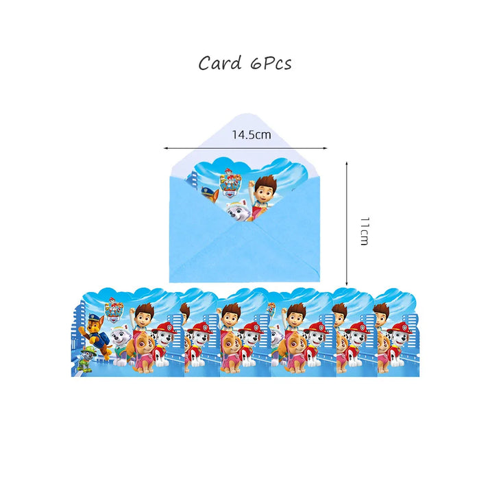 Paw Patrol Extravaganza: Anime Birthday Party Decorations with Tableware – Children's Favorite Toys and Accessories, Perfect for Paw-some Celebrations! - The Little Big Store