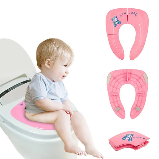 On-the-Go Potty Training Made Easy: Baby Travel Folding Potty Seat! 🌟🚽👶