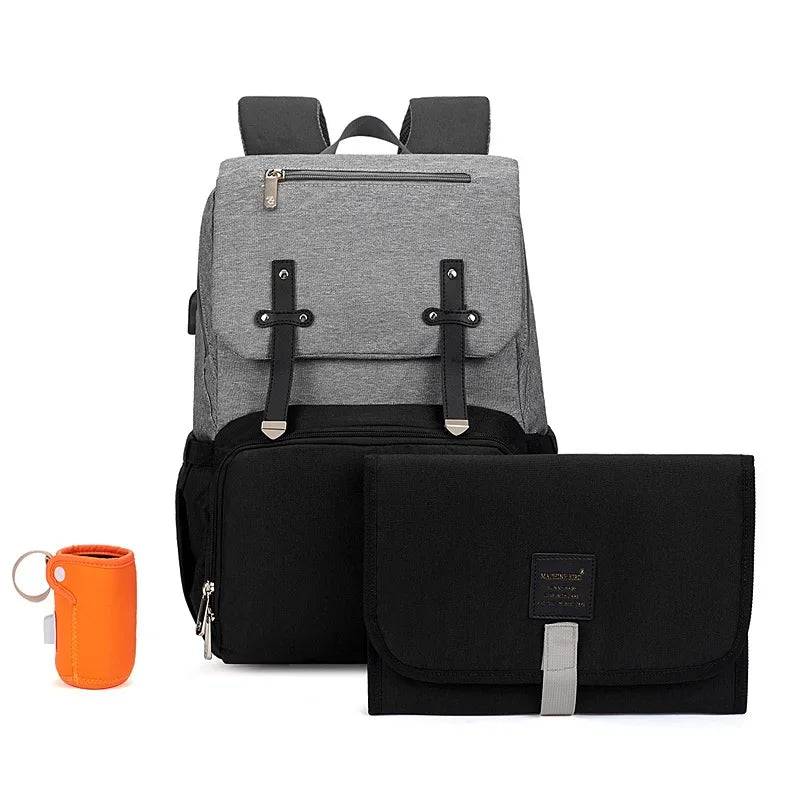 Parenting on the Go: Baby Diaper Bag with USB Port for Modern Moms and Dads! - The Little Big Store
