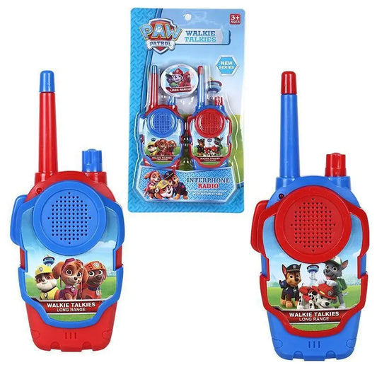 PAW Patrols Toy Walkie Talkies Set Children Walkie Radio Cartoon Kids Radio Interphone Parent-child Toys