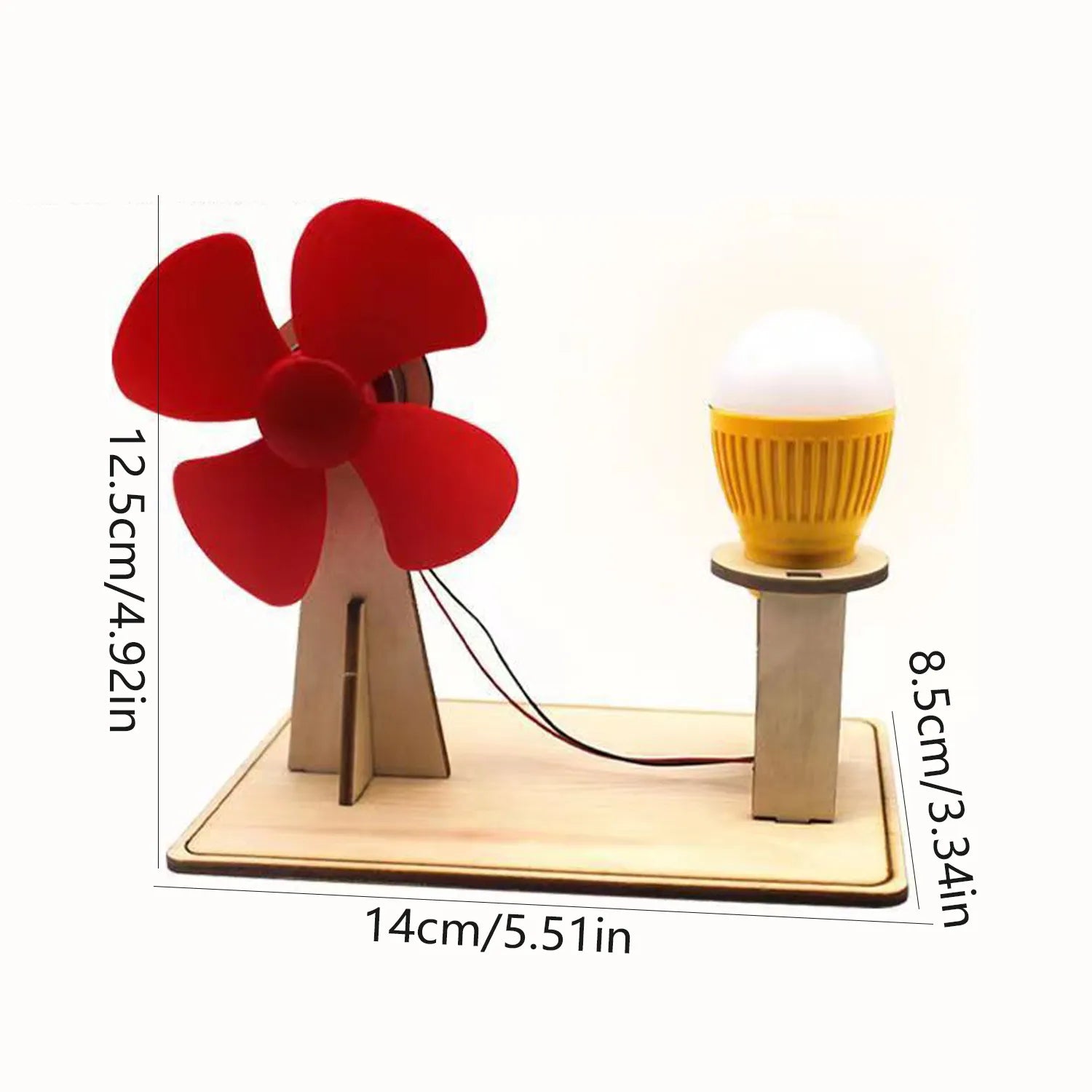 Whirlwind Wonder: Wooden Wind Generator Science Toy - The Little Big Store