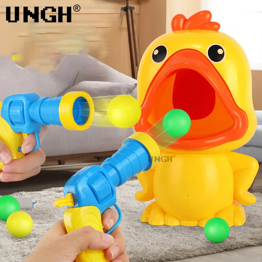 Thrilling battles with Shooting Duck Toy Air Gun Blaster Pistol!