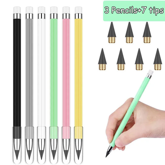10pcs Eternal Pencil Set: Macaron Colors for Infinite Creativity