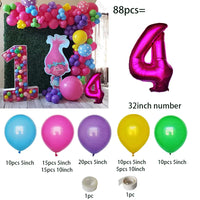Troll-tastic Party Delight: Princess Balloon Decoration Set for Magical Birthdays! - The Little Big Store