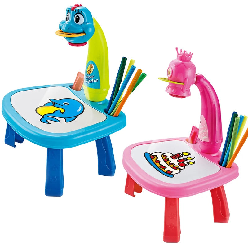 Sparkle & Create: LED Projector Painting Desk - Fun Learning for kids - The Little Big Store