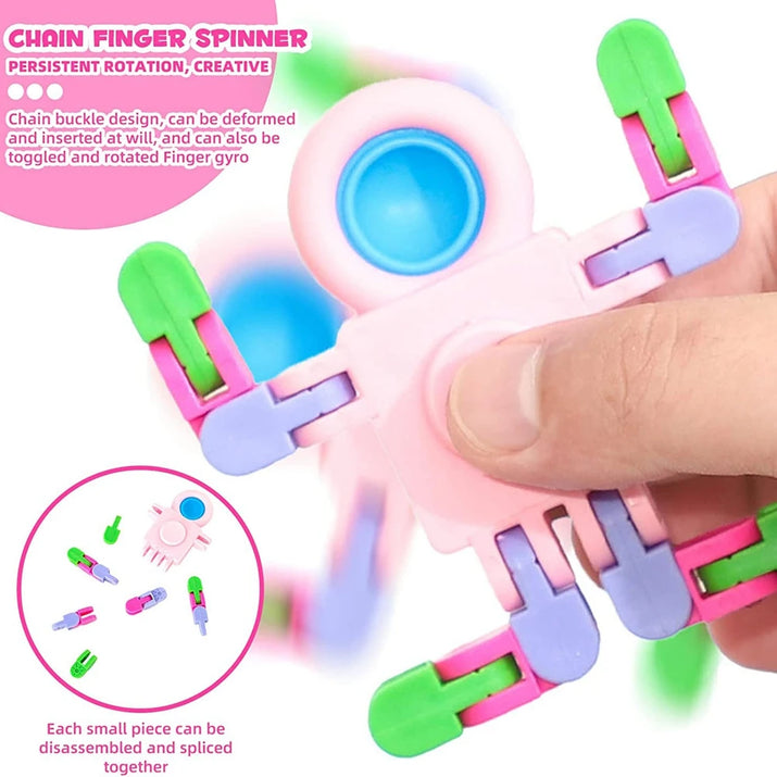 🌟 Transform Your Fidget Fun with Sensory Spinner Chain Robots! 🤖🎁 - The Little Big Store