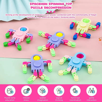 🌟 Transform Your Fidget Fun with Sensory Spinner Chain Robots! 🤖🎁 - The Little Big Store