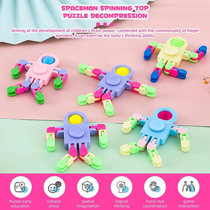 🌟 Transform Your Fidget Fun with Sensory Spinner Chain Robots! 🤖🎁 - The Little Big Store