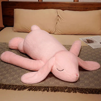 SnuggleBunny™ Extra-Large Plush: The Ultimate Long-Eared Huggable Rabbit Pillow - The Little Big Store