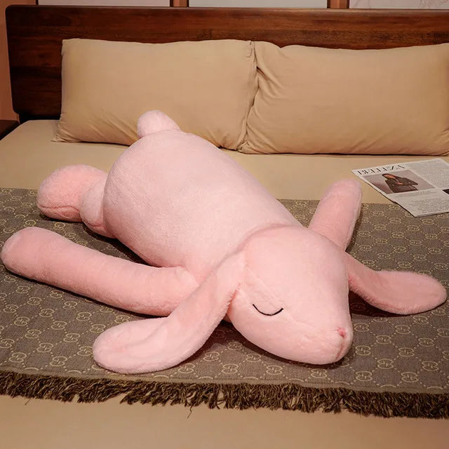 SnuggleBunny™ Extra-Large Plush: The Ultimate Long-Eared Huggable Rabbit Pillow - The Little Big Store