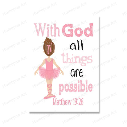 Christian Poster and Prints Bible Verse Wall Art - The Little Big Store