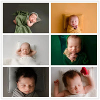 Velvet Dreams: Mini Baby Pillow Mat for Newborn Photography 🌟📸👶 - The Little Big Store