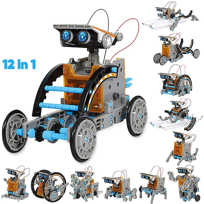 SolarBot Explorers: 12-in-1 Science Experiment Solar Robot Kit for Kids 🚀🤖🌞