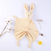 Snuggle in Softness: Baby Rabbit Muslin Blanket Duo! - The Little Big Store