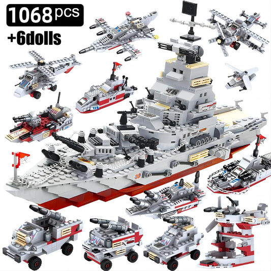 Set Sail for STEM Adventures: 1068pcs Ocean Ship Building Toy!