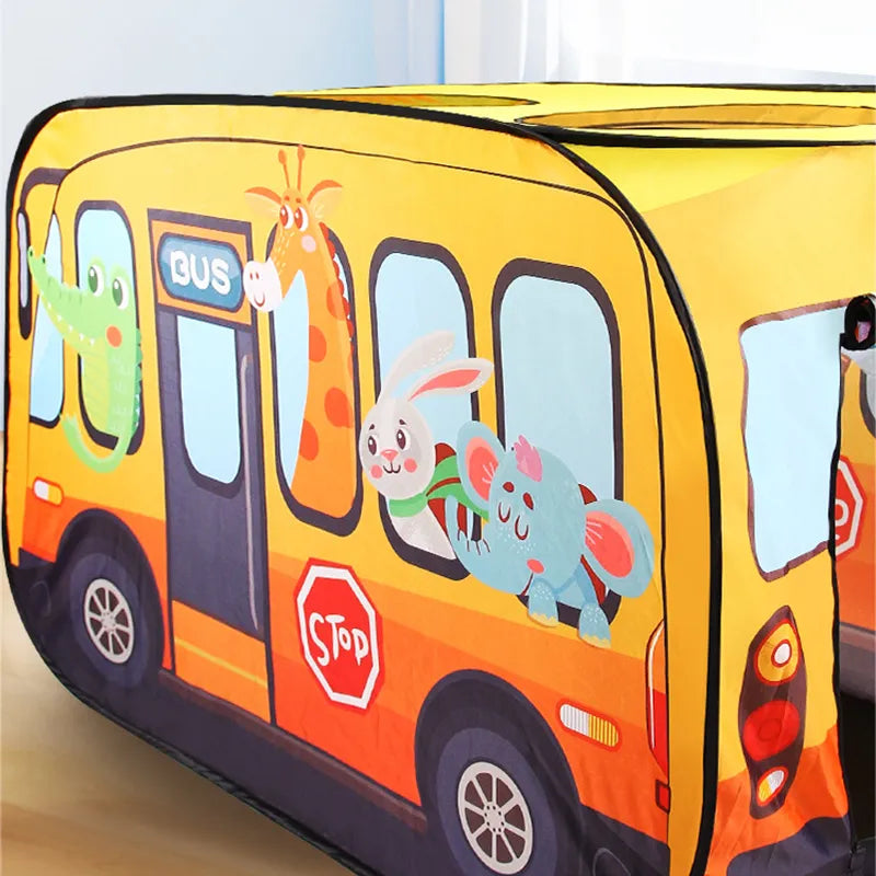 🚗🌟 Drive into Fun with Our Kid Foldable Car-Themed Play Tent! - The Little Big Store