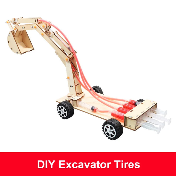Hydro-Tech Excavator: DIY Student Science & Education Toy - The Little Big Store