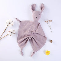 Snuggle in Softness: Baby Rabbit Muslin Blanket Duo! - The Little Big Store