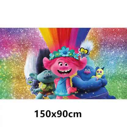 Troll-tastic Party Delight: Princess Balloon Decoration Set for Magical Birthdays! - The Little Big Store