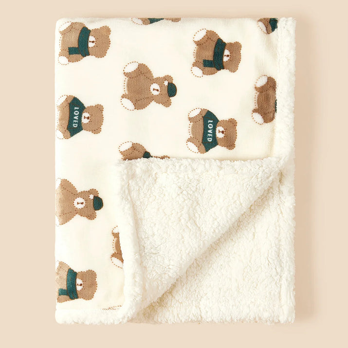 🌨️👶 Winter Baby Blanket: Cozy Fleece Warm Quilt for Newborns! 🌟🍼 - The Little Big Store