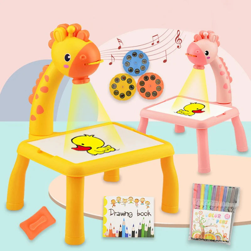 Sparkle & Create: LED Projector Painting Desk - Fun Learning for kids - The Little Big Store