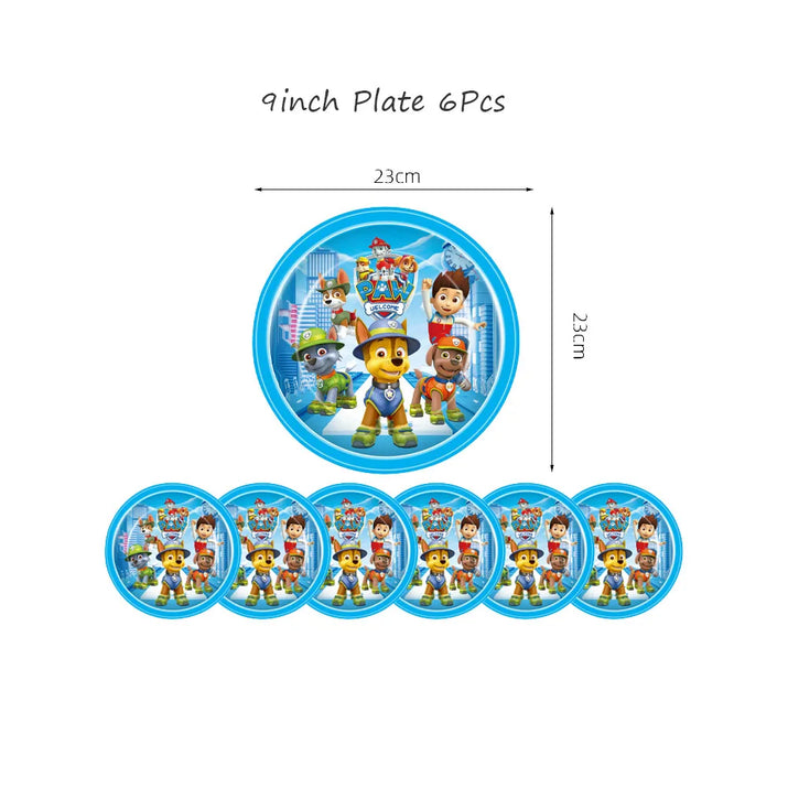 Paw Patrol Extravaganza: Anime Birthday Party Decorations with Tableware – Children's Favorite Toys and Accessories, Perfect for Paw-some Celebrations! - The Little Big Store