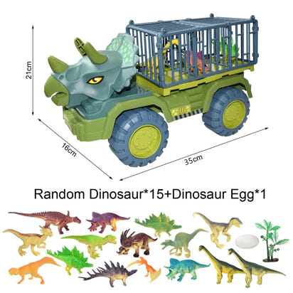 Roar into Learning Fun with Dinosaur Engineering Car Construction Toy! - The Little Big Store