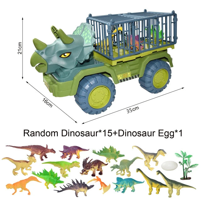 Roar into Learning Fun with Dinosaur Engineering Car Construction Toy! - The Little Big Store