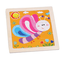 Critter Commute: Baby Animal Traffic Wooden Tangram Puzzle - The Little Big Store