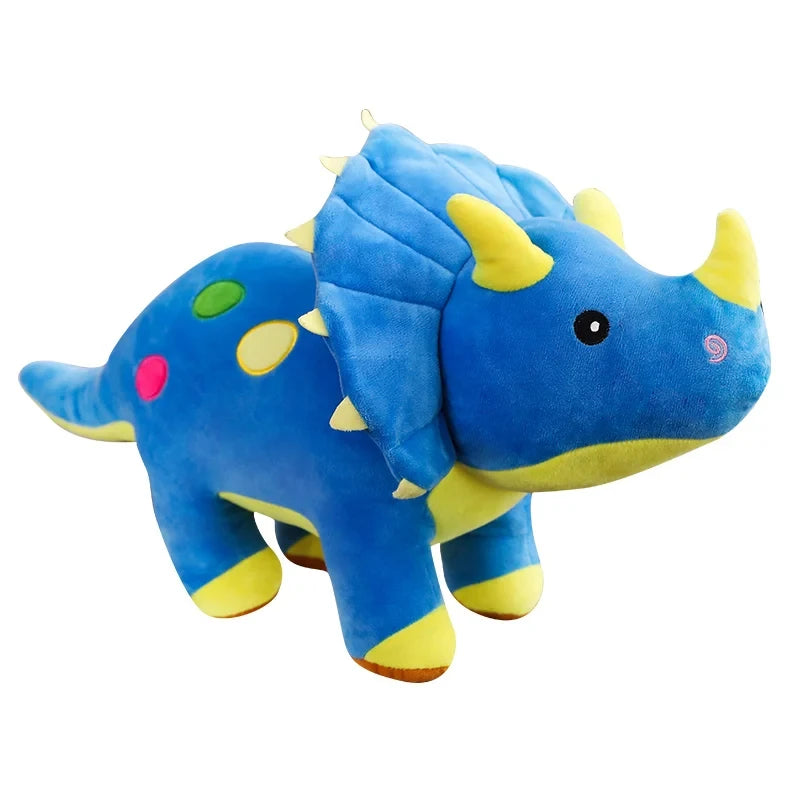 Creative Big Plush Dinosaur Toy: 40cm Stuffed Triceratops or Stegosaurus Soft Toy - Perfect Birthday Gift for Kids