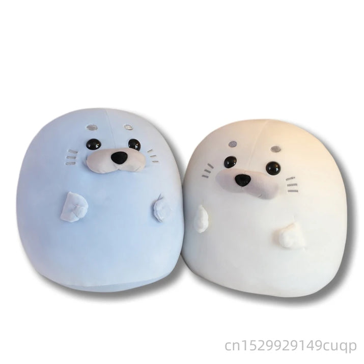 Snuggle Up with our Kawaii Round Seal Plush Doll! - The Little Big Store