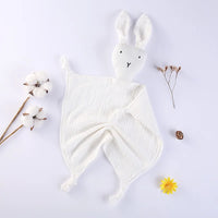 Snuggle in Softness: Baby Rabbit Muslin Blanket Duo! - The Little Big Store