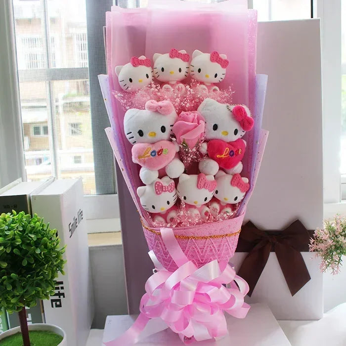Purrfect Plush Kitty Bouquet - The Little Big Store