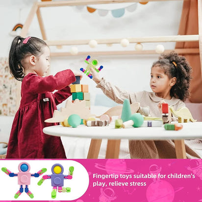 🌟 Transform Your Fidget Fun with Sensory Spinner Chain Robots! 🤖🎁 - The Little Big Store