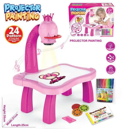 Sparkle & Create: LED Projector Painting Desk - Fun Learning for kids - The Little Big Store