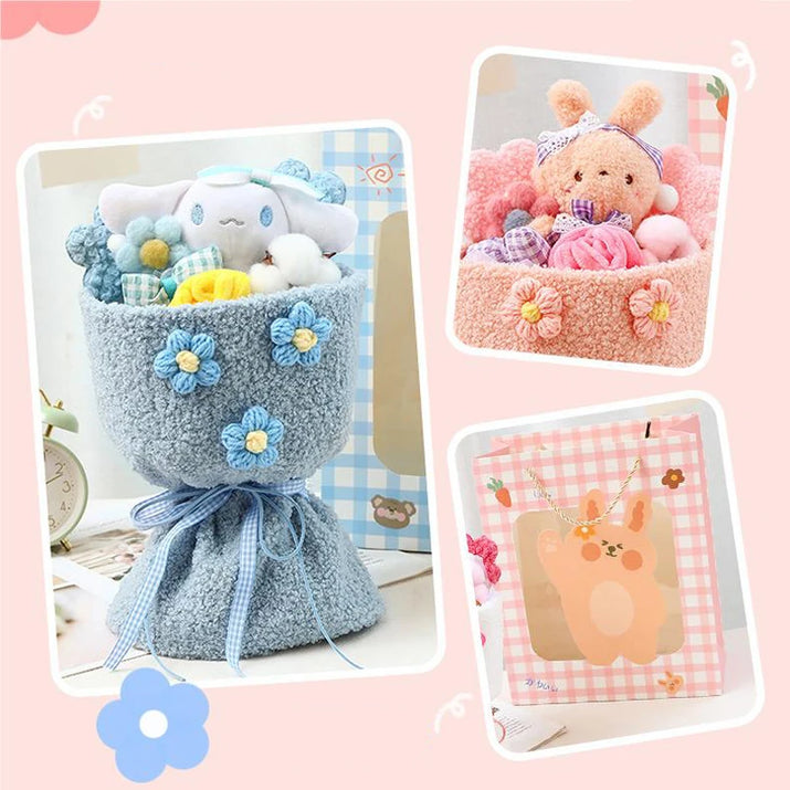 Plush Buddies Bouquet™: Creative & Cute Anime Flower Gifts for Children 🌸🎎 - The Little Big Store