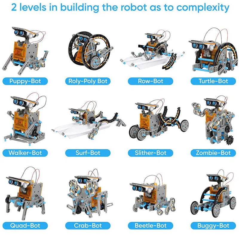 SolarBot Explorers: 12-in-1 Science Experiment Solar Robot Kit for Kids 🚀🤖🌞