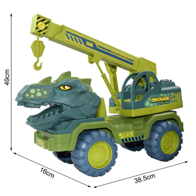 Roar into Learning Fun with Dinosaur Engineering Car Construction Toy! - The Little Big Store