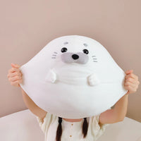 Snuggle Up with our Kawaii Round Seal Plush Doll! - The Little Big Store