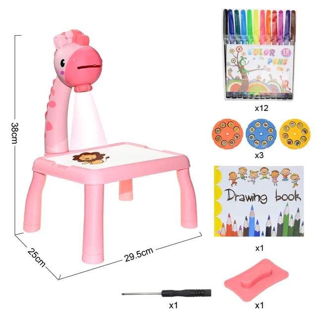 Sparkle & Create: LED Projector Painting Desk - Fun Learning for kids - The Little Big Store