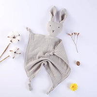 Snuggle in Softness: Baby Rabbit Muslin Blanket Duo! - The Little Big Store