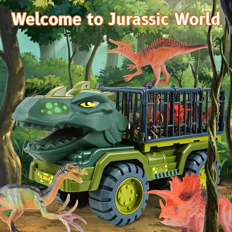 Roar into Learning Fun with Dinosaur Engineering Car Construction Toy! - The Little Big Store
