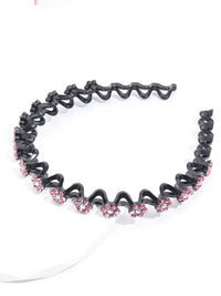 Radiant Waves: Non-slip Rhinestone Headbands for Women and Girls! - The Little Big Store