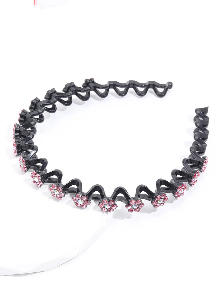 Radiant Waves: Non-slip Rhinestone Headbands for Women and Girls! - The Little Big Store
