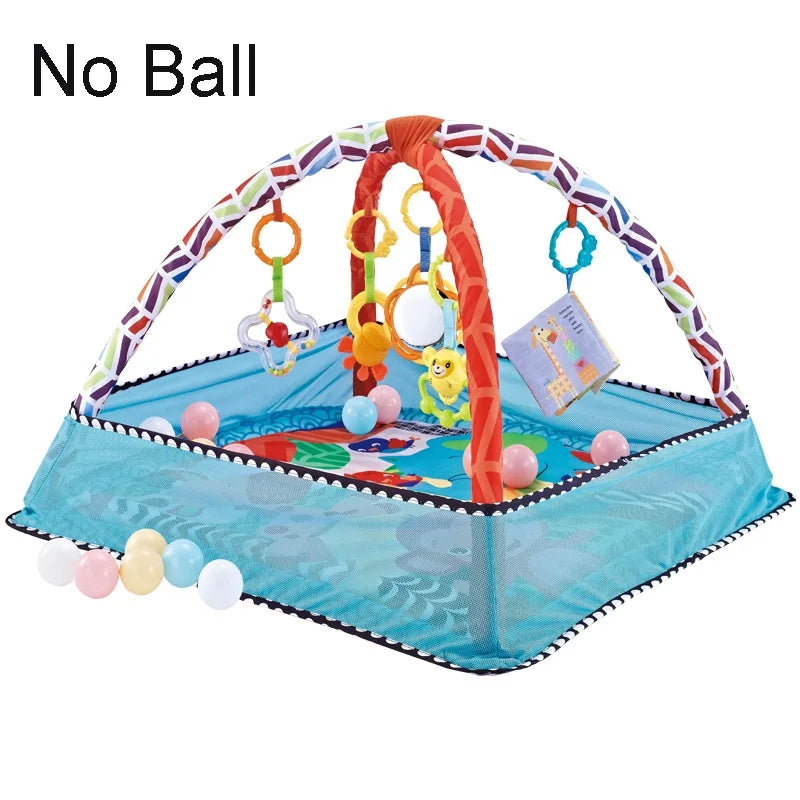 Multifunctional Baby Fitness Frame: Crawling Game Blanket with Educational Mat Fence