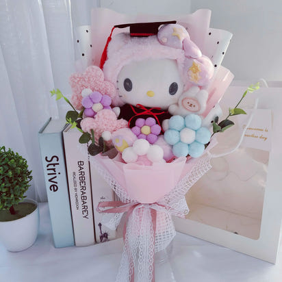 Purrfect Plush Kitty Bouquet - The Little Big Store